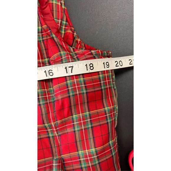 Charter Club Womens Red & Green Plaid Sleeveless Full-Zip Vest Size SM - Picture 7 of 10